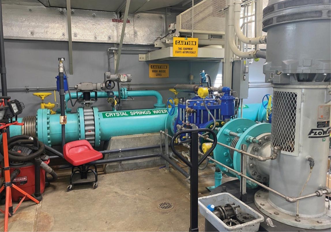Crystal Springs Pump Station interior