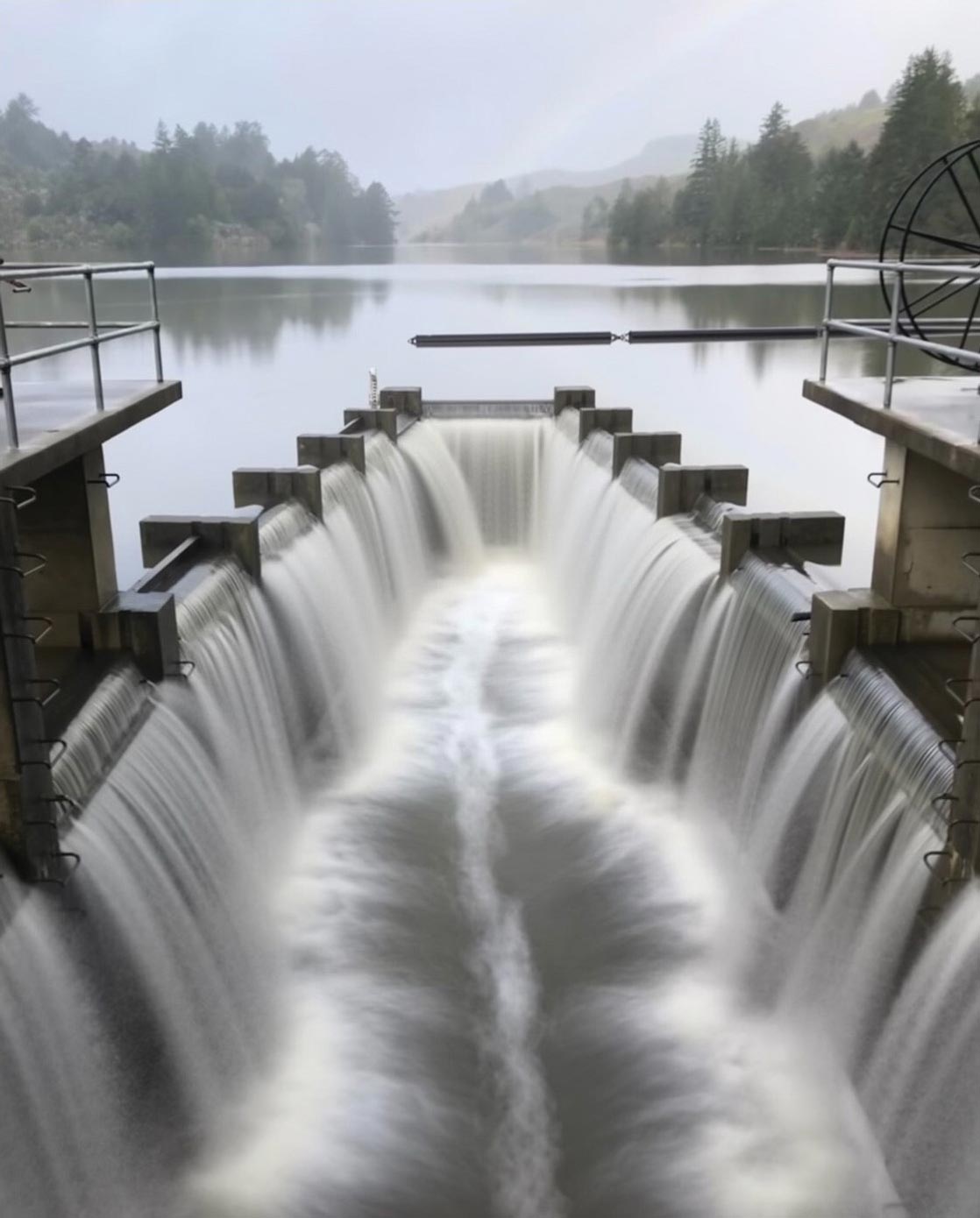 Pilarcitos Reservoir Spillway